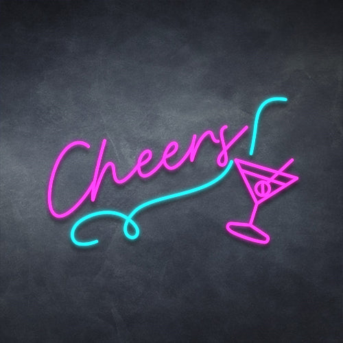 cheers neon sign