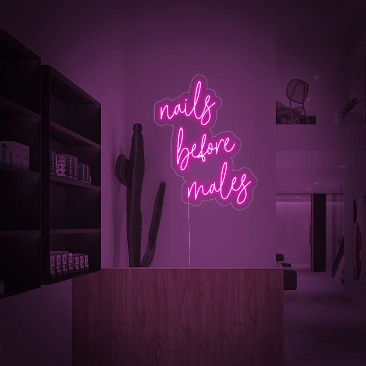 nails before males