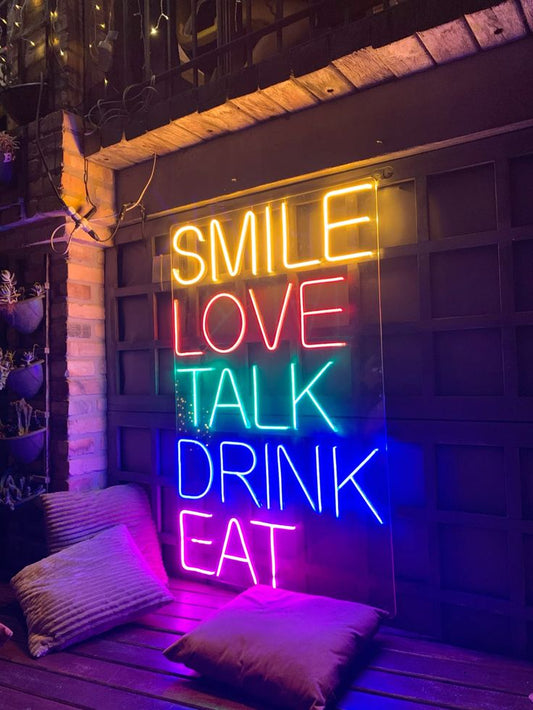 sonrie, ama, bebe, come