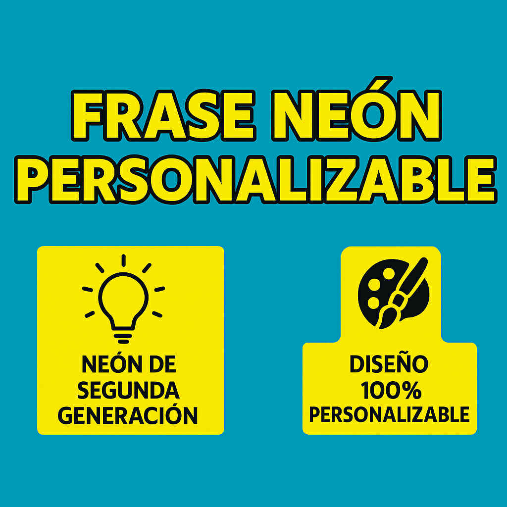 Personaliza tu neón