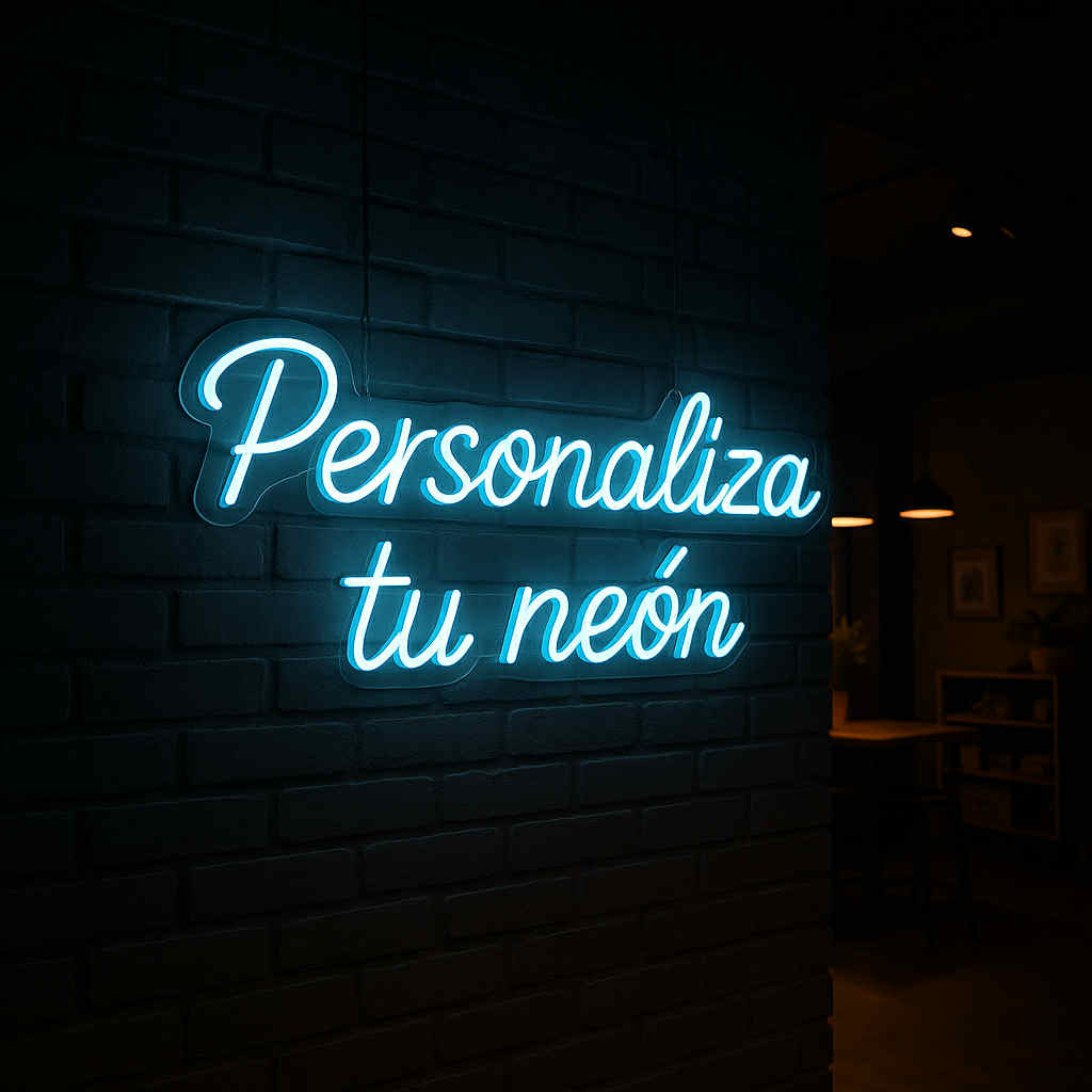 Personaliza tu neón